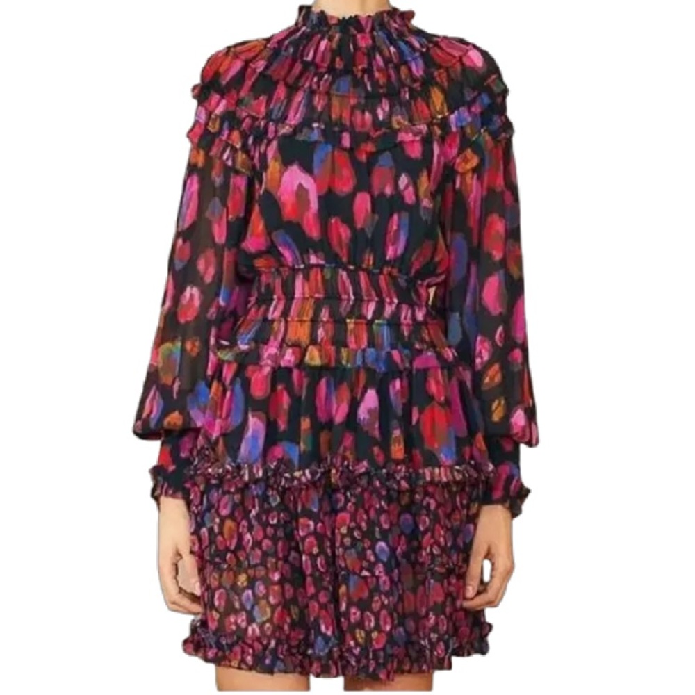 Farm Rio Iridescent Leopard Mini Dress New With Tag Small